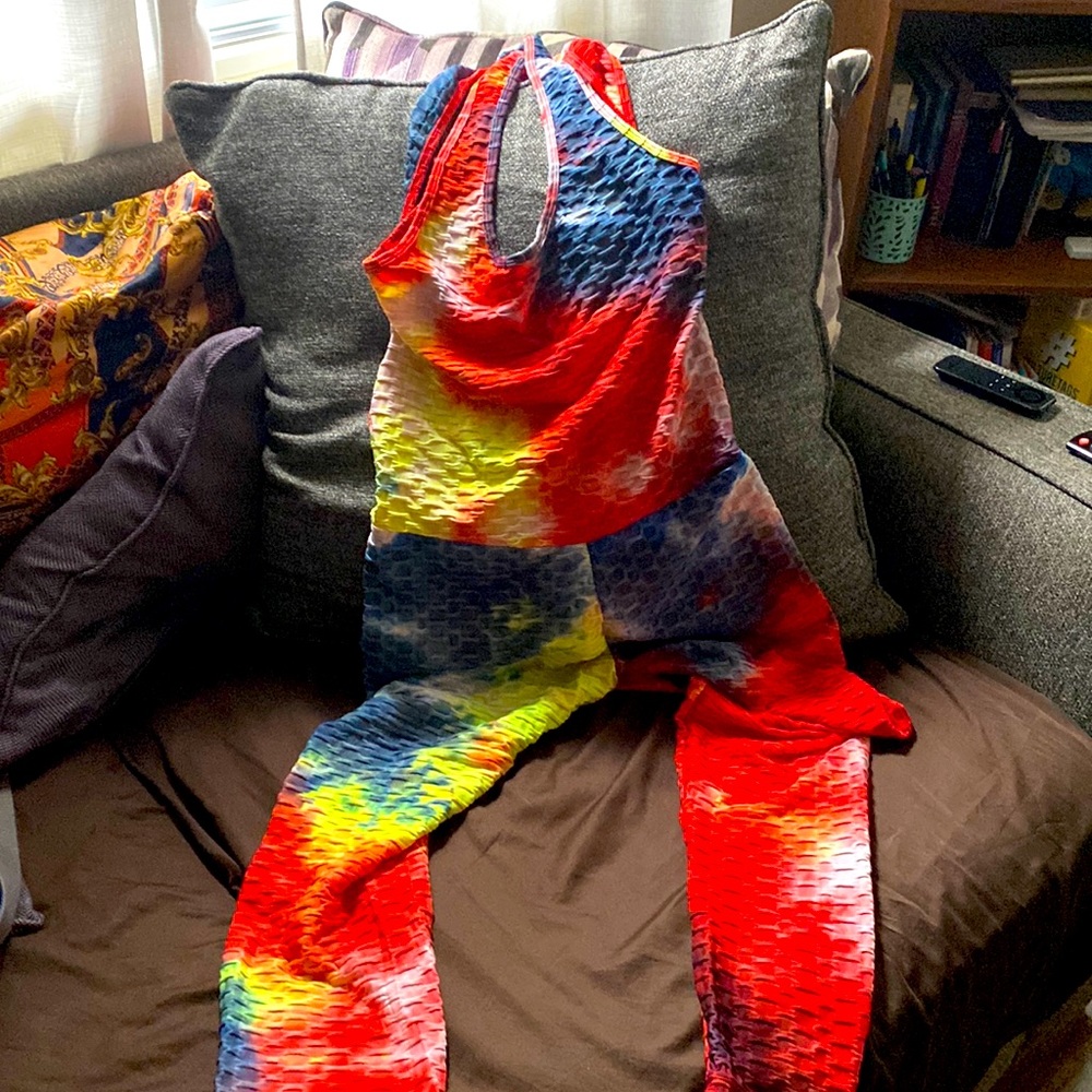 Multi Colored workout bodysuit